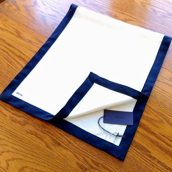 Prada Linen Salvietta Scarf Shawl Wrap - Picture 1 of 4
